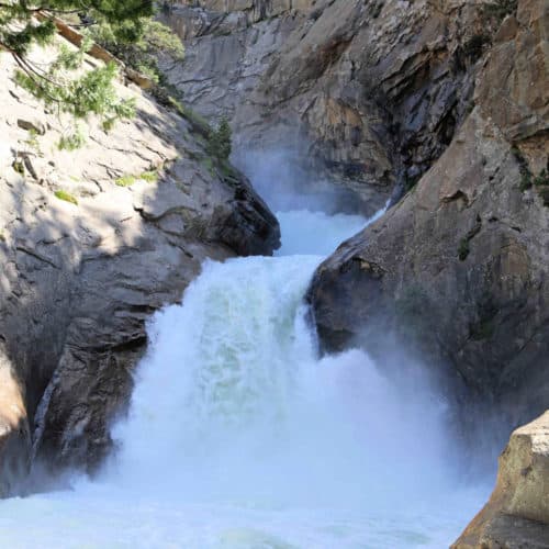 Roaring River Falls at Kings Canyon National Park California