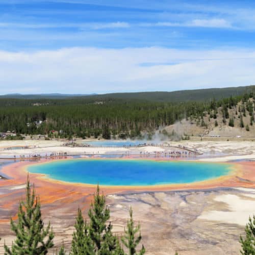 Grand Prismatic Spring Midway Geyser Basin Yellowstone National Park