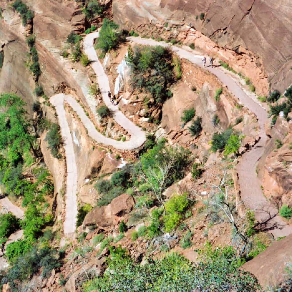 Zion National Park Epic Guide 2024 Park Ranger John   Looking Down From Walters Wiggles Angerls Landing Hike Zion National Park 1024x1024 