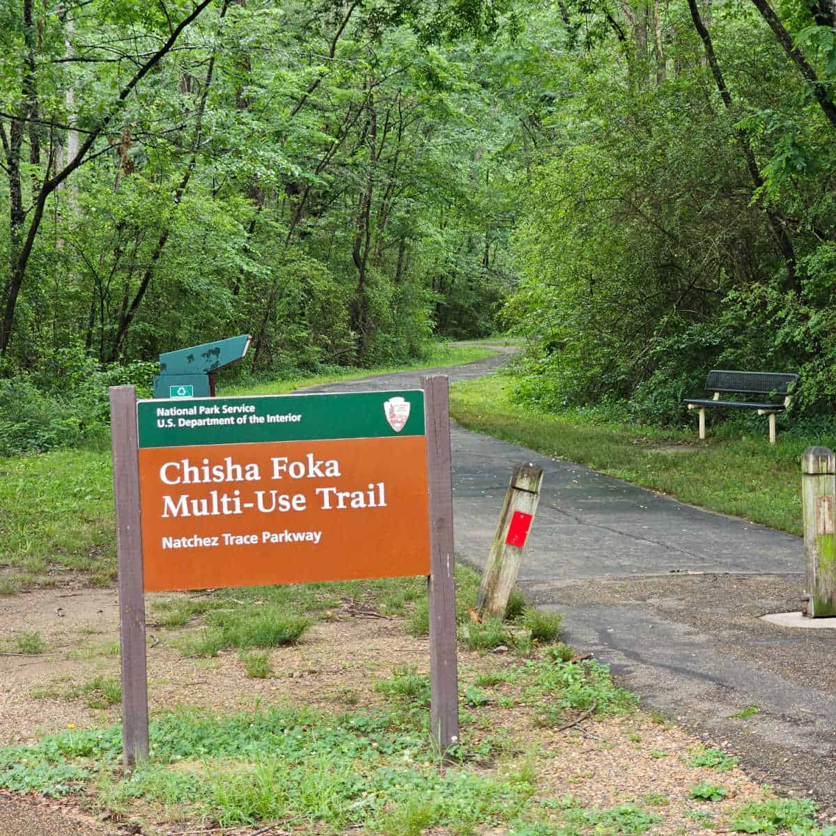 Chisha Foka Multi Use Trail along Natchez Trace Parkway