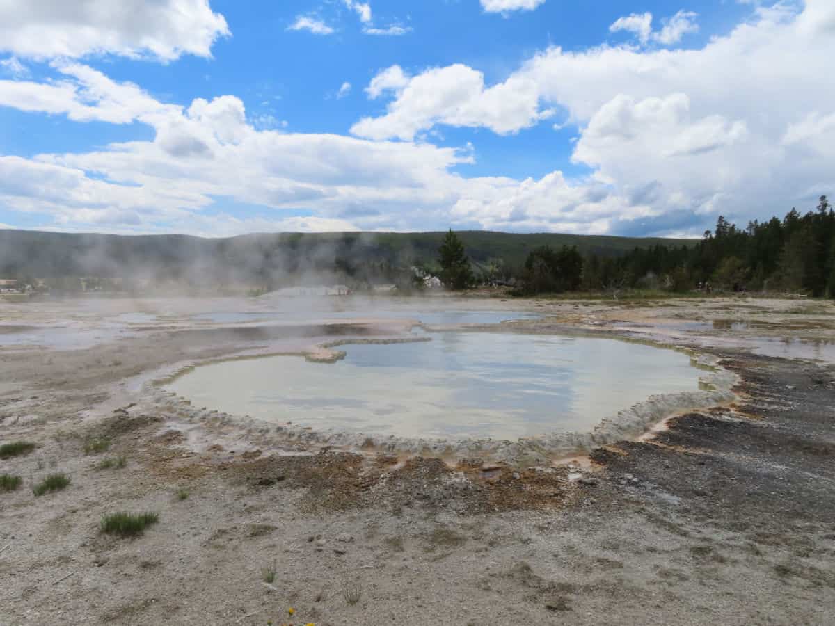 Doublet Pool on Geyser Hill Upper Geyser Basin Yellowstone National Park