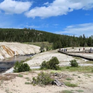 Geyser Hill at Yellowstone National Park