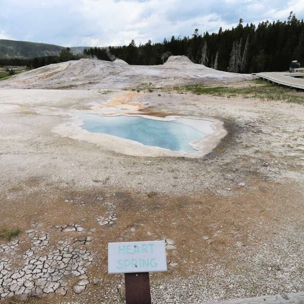 Heart Spring on Geyser Hill Upper Geyser Basin Yellowstone National Park