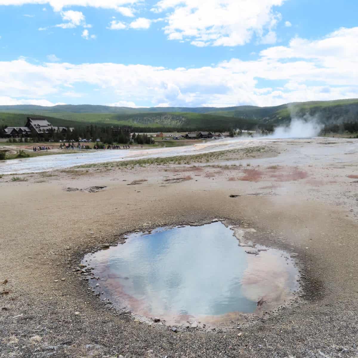 Infant Geyser on Geyser Hill Upper Geyser Basin Yellowstone National Park