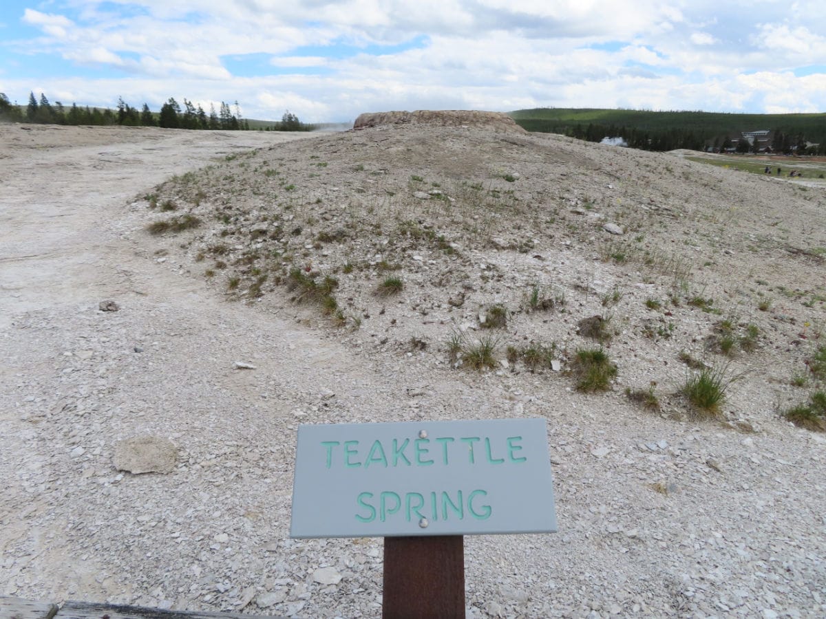 Teakettle Spring on Geyser Hill in the Upper Geyser Basin of Yellowstone National Park