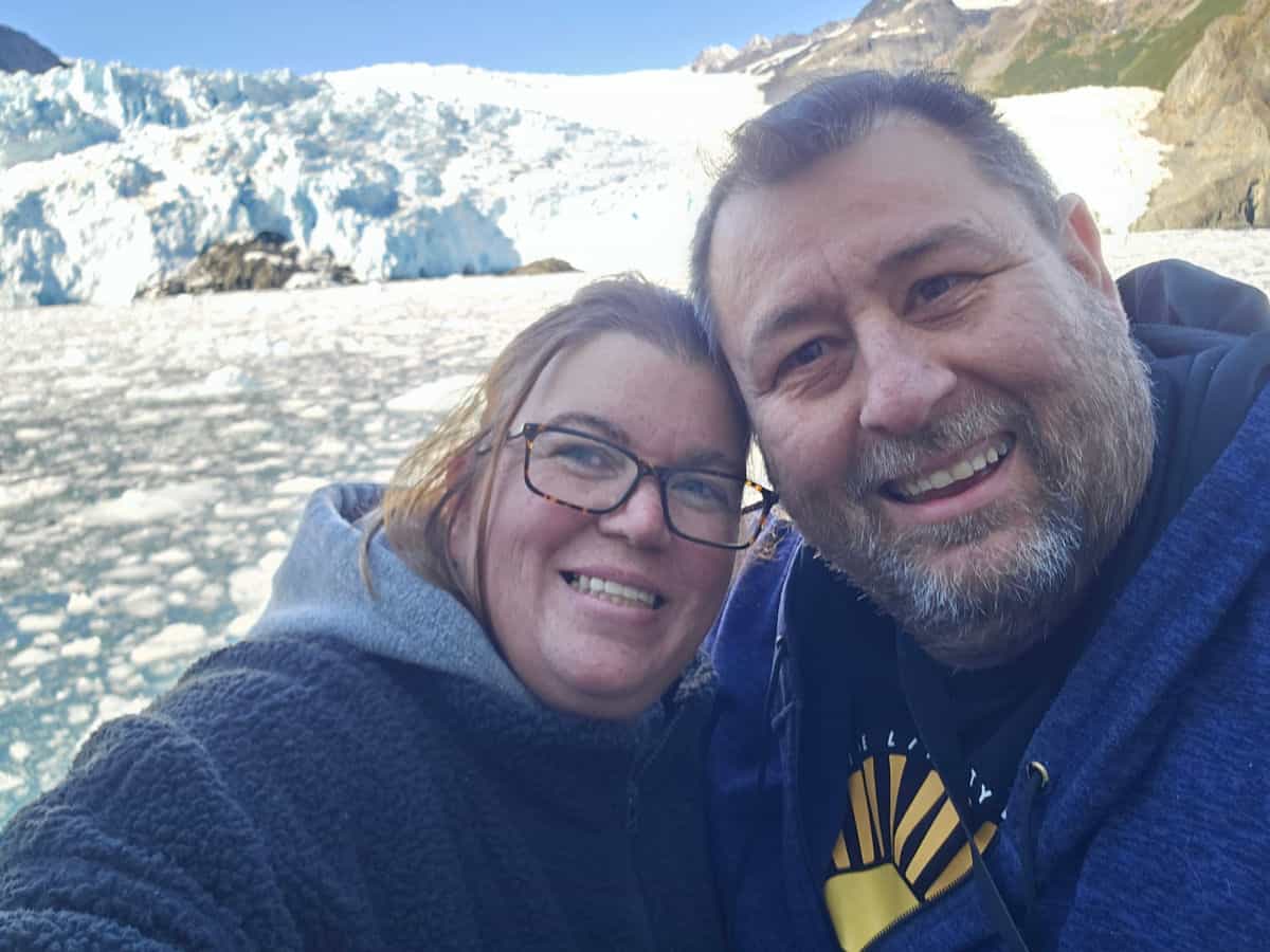 John and Tammilee on Kenai Fjords Tour