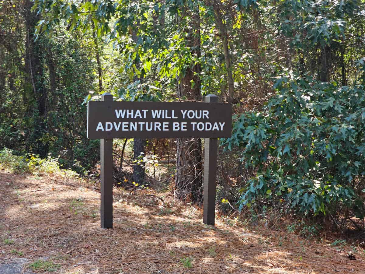 What will your adventure be today sign