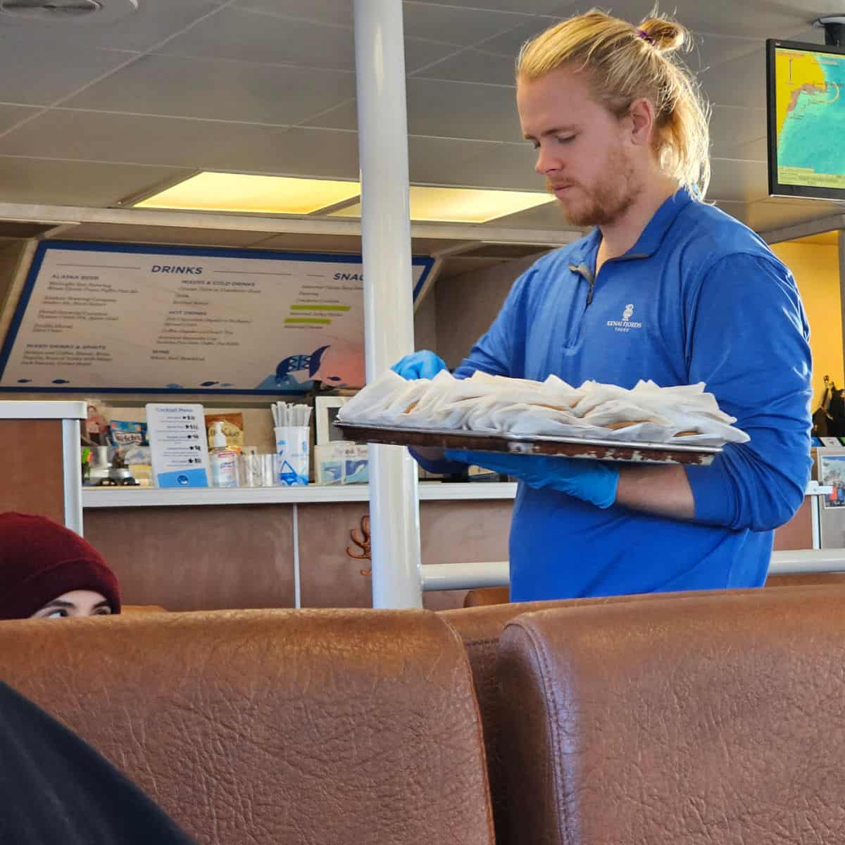 warm chocolate chip cookie as you disembark on Kenai Fjords Tours