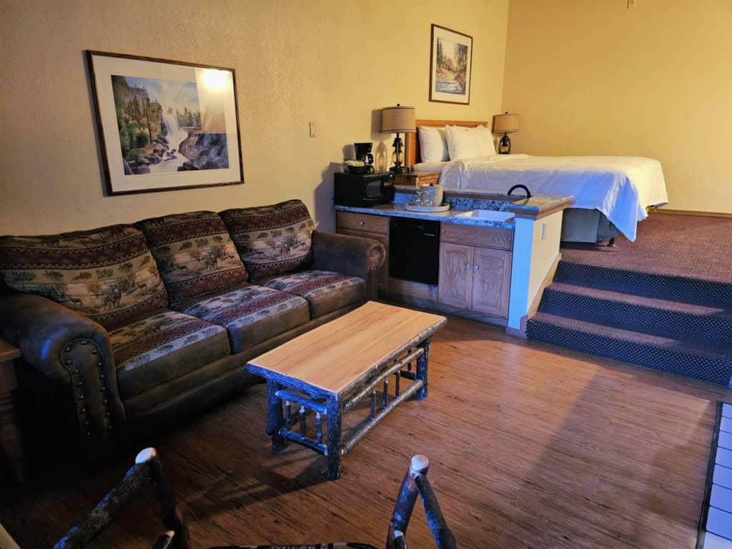 Lakeside Suite room at The Pines Resort Bass Lake California