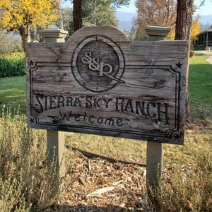 Sierra Sky Ranch Entrance Sign