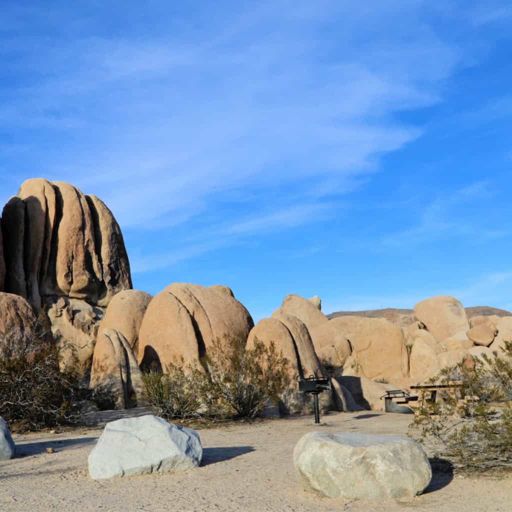 Campsite in Joshua Tree National Park