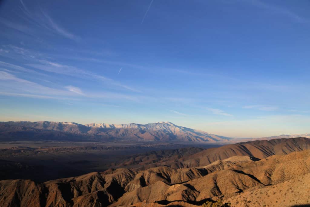 Epic view from Keys View viewpoint in Joshuua Tree National Park