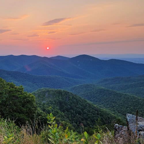 Sunset on Shenandoah National Park