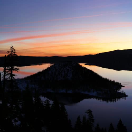 Crater Lake National Park at Sunrise