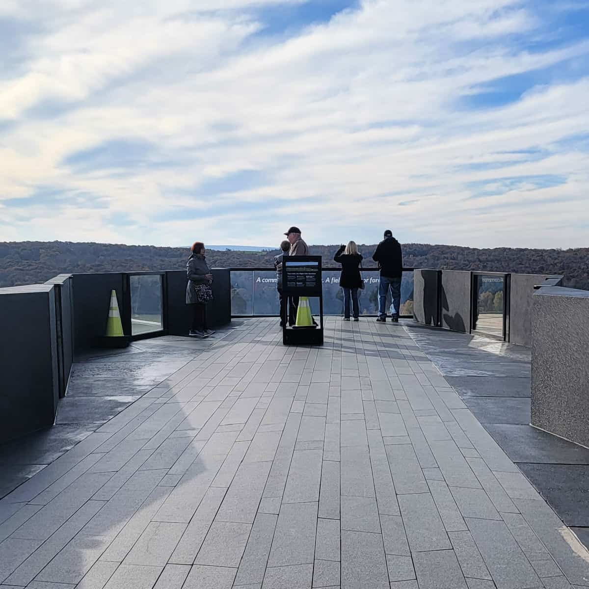 Flight 93 Memorial overlooking the crash location