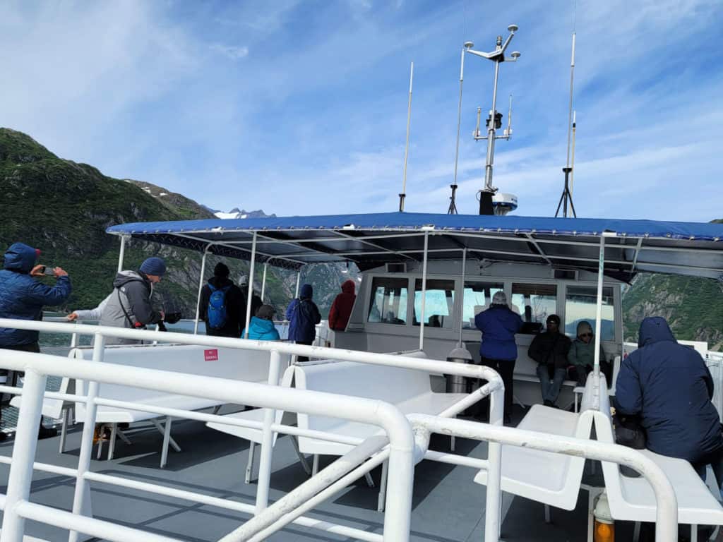 Outside Seating on the Glacier Express on Major Marine Tours