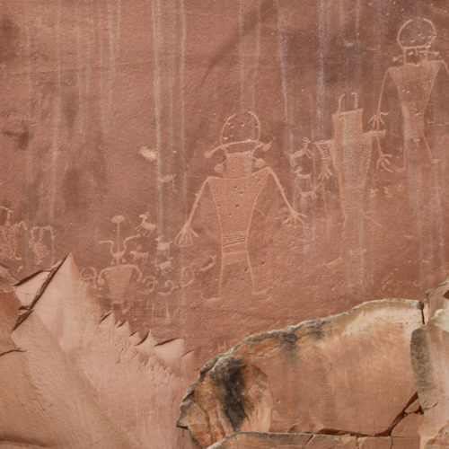 Petroglyphs at Capitol Reef National Park Torrey Utah