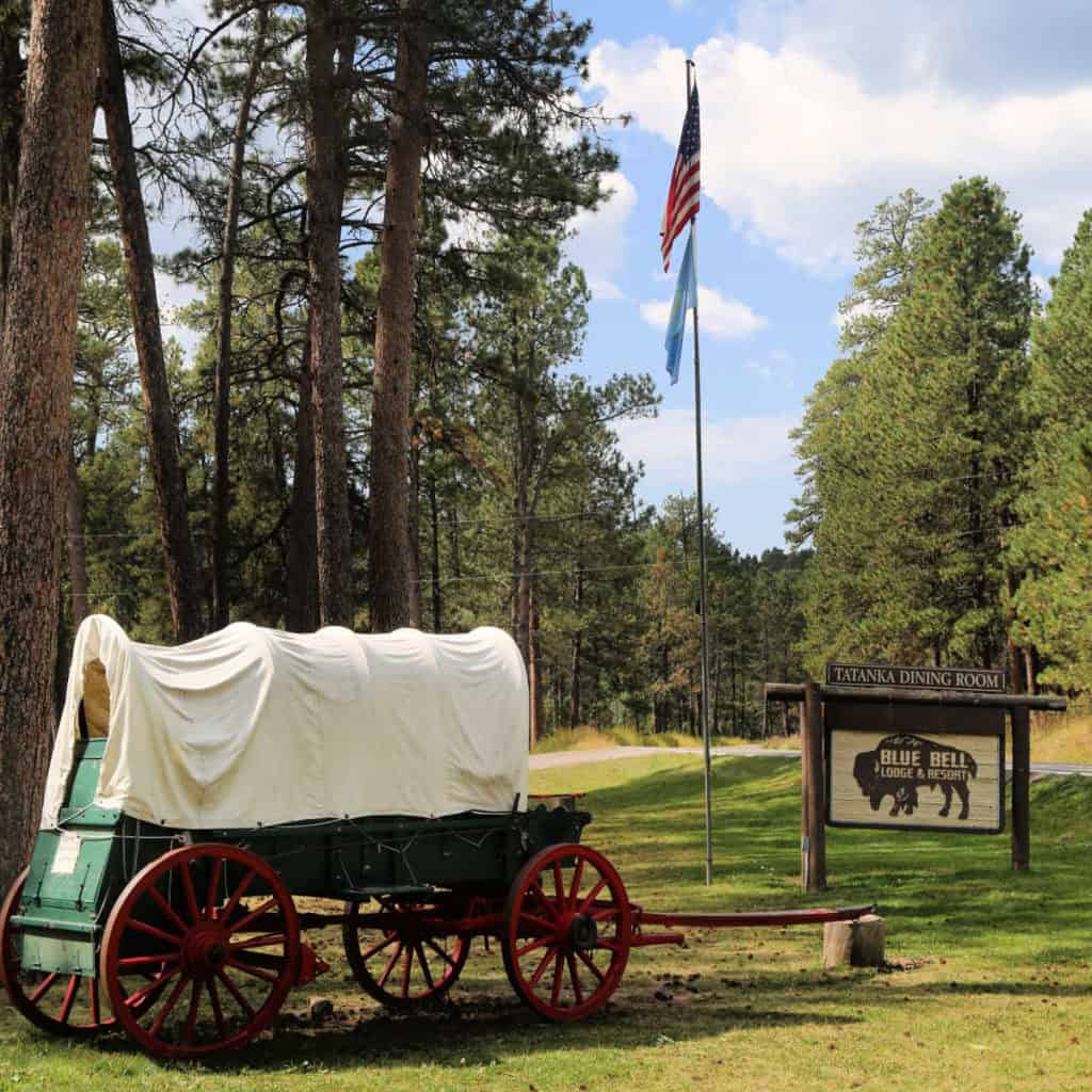 entrance of Bluebell lodge and campground