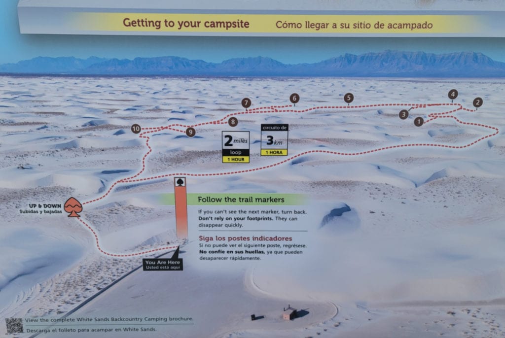 White Sands National Park Campging sites